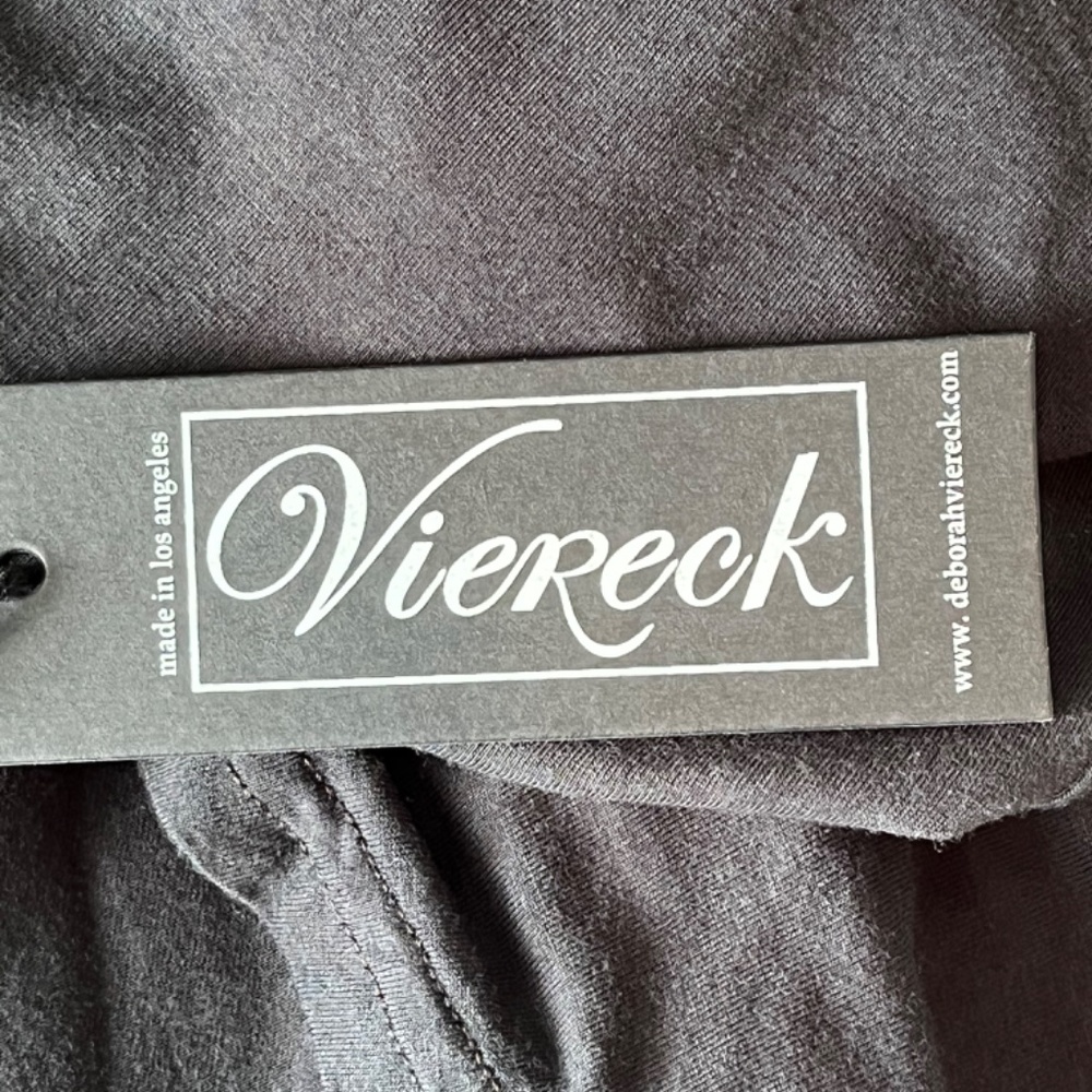NWT Deborah Viereck Black Tie-Dye Midi Dress - Picture 9 of 10